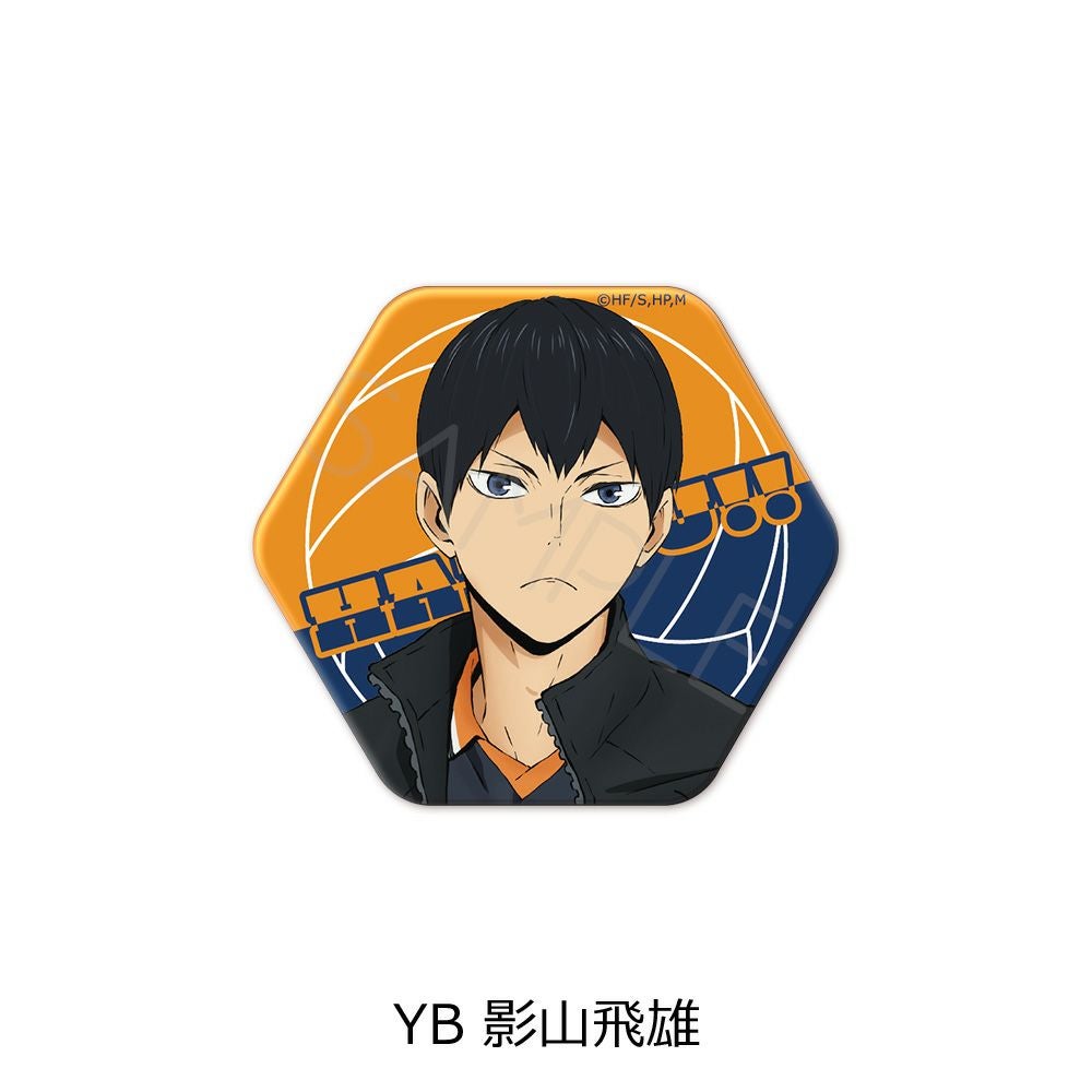 ハイキュー!!』第7弾 六角形缶バッジ YB (影山飛雄) | ビビット