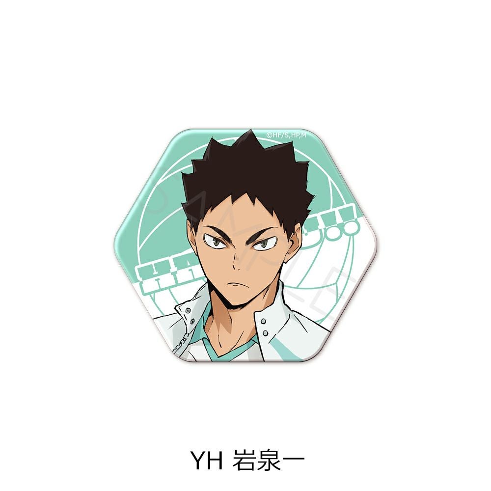 ハイキュー!!』第7弾 六角形缶バッジ YH (岩泉一) | ビビット