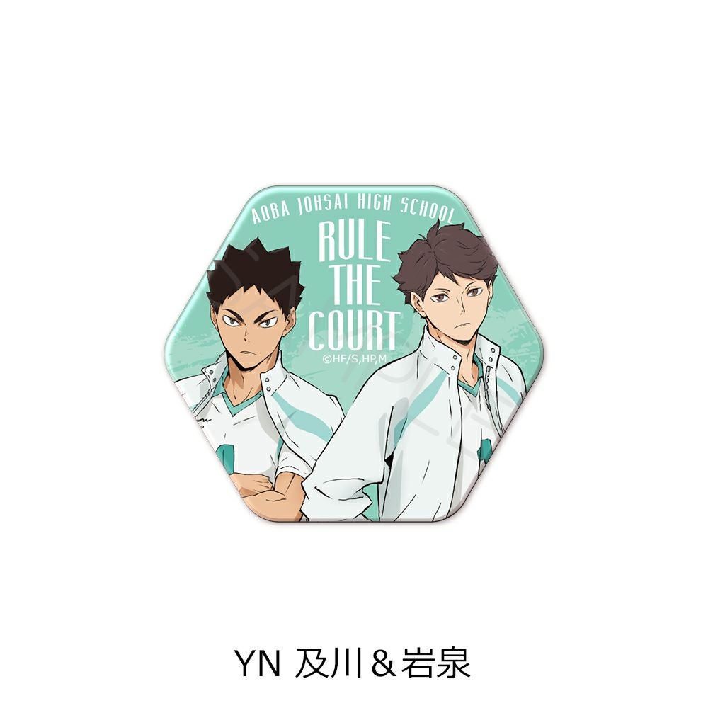 ハイキュー!!』第7弾 六角形缶バッジ YN (及川＆岩泉) | ビビット