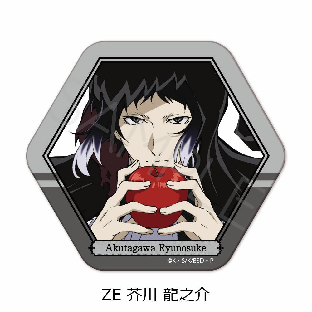 文豪ストレイドッグス』第3弾 六角形缶バッジ ZE (芥川 龍之介) | ビビット