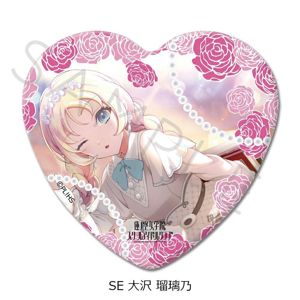 ハート型缶バッジ | ビビット