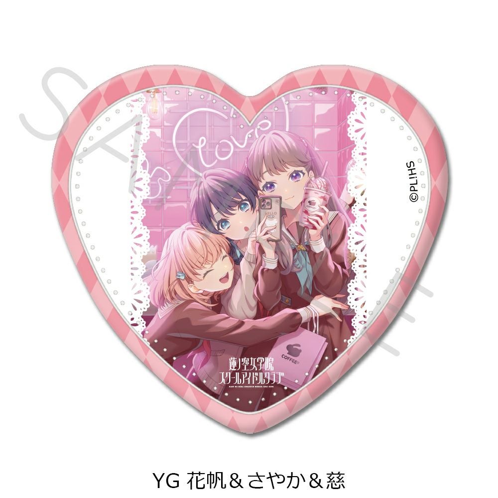 ハート型缶バッジ | ビビット