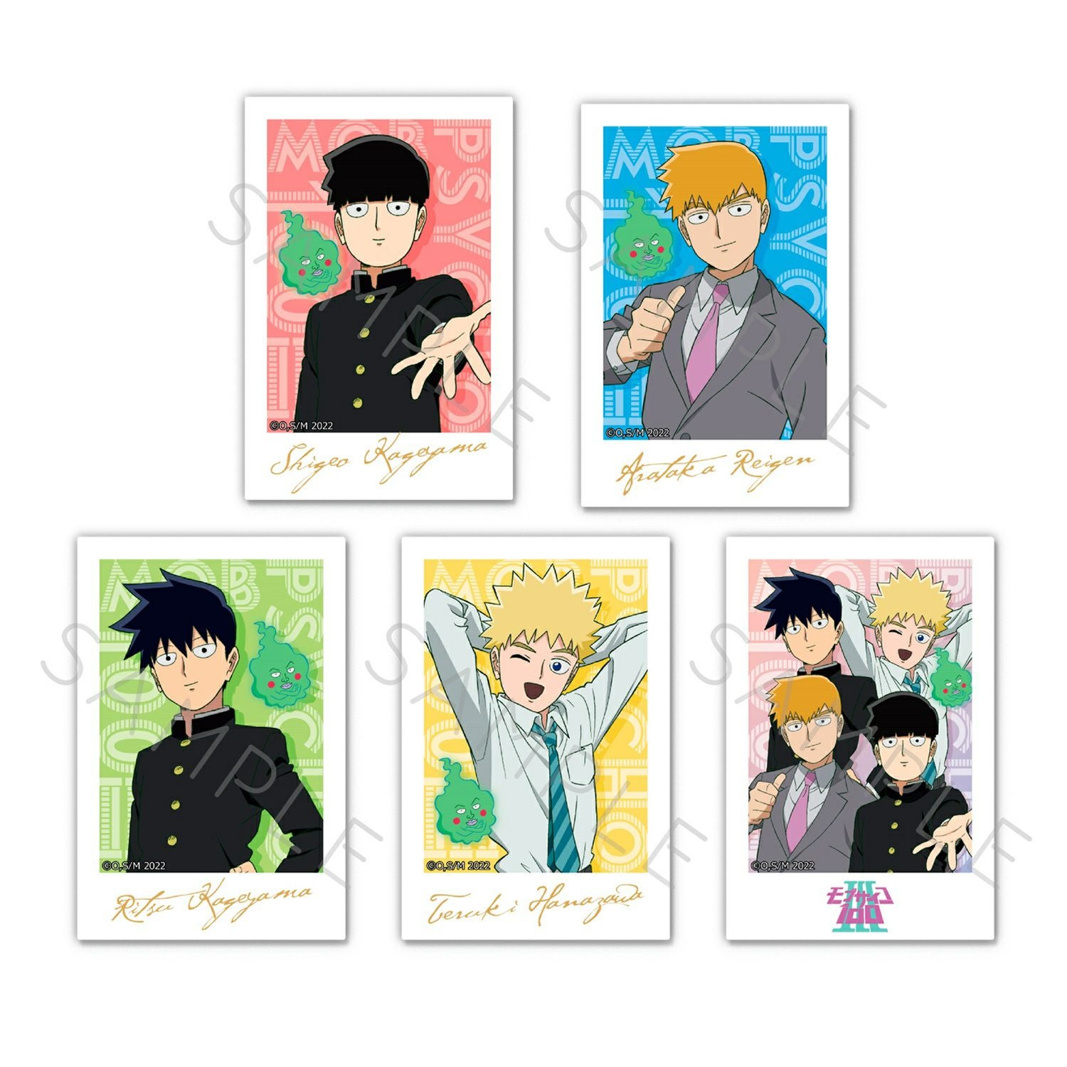 TVアニメ『モブサイコ100Ⅲ』クリアステッカー（全5種トレーディング