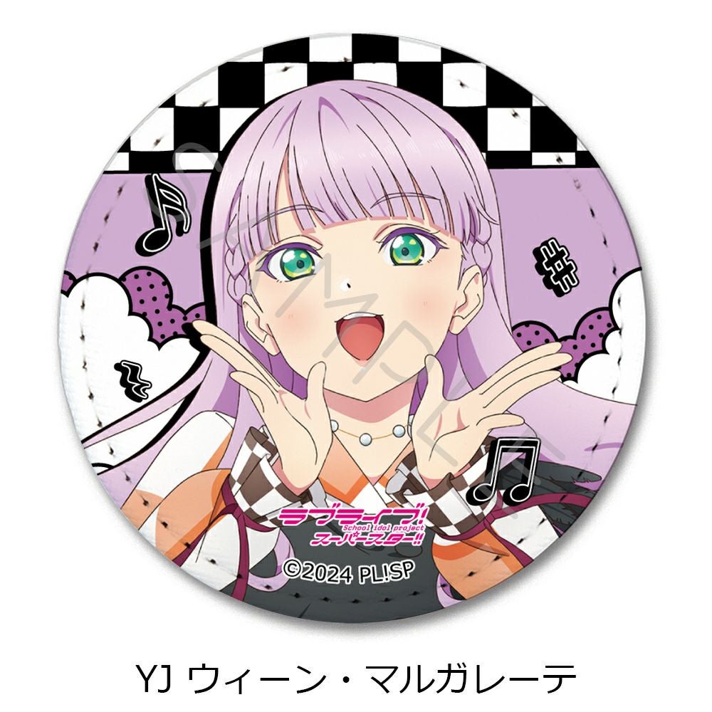 ラブライブスーパースター　Liella ゆめかわガーリー　マルガレーテ　缶バッジ ラブライブ！スーパースター!!』 第5弾 レザーバッジ（丸形) YJ