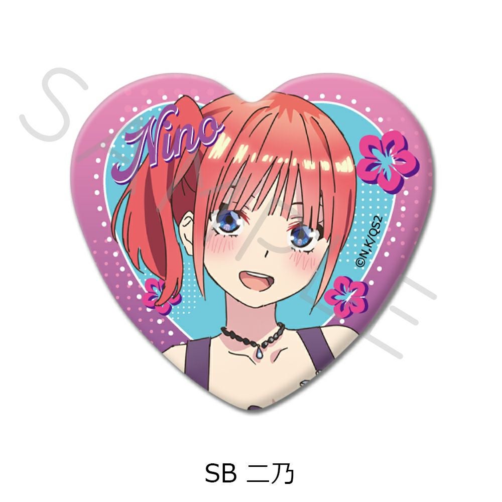 TVスペシャルアニメ「五等分の花嫁＊」第2弾 ハート型缶バッジ SB (二