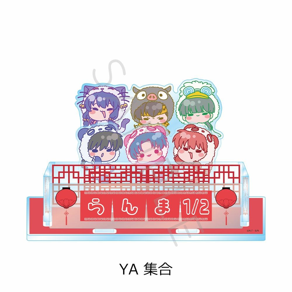 らんま¹ᐟ² ビックアクリルスタンド 5個セット＆バック TVアニメ『らんま 1/2』 第3弾 ビッグアクリルスタンド M-YA (集合