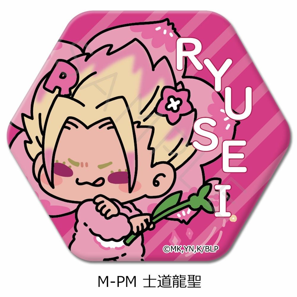 TVアニメ『ブルーロック』第8弾 六角形缶バッジ M-PM (士道龍聖