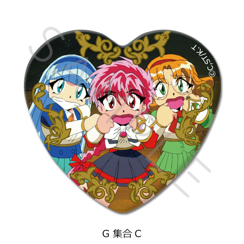 ハート型缶バッジ | ビビット