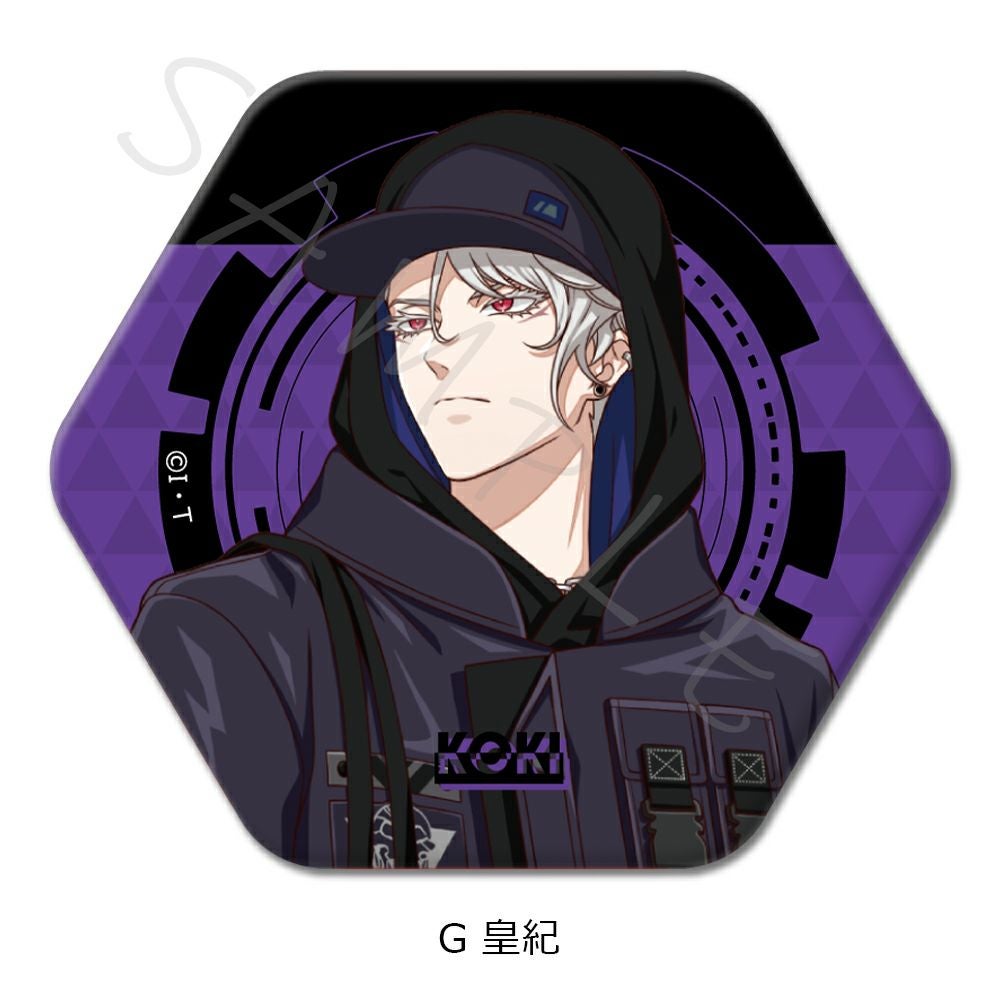 ライドカメンズ』 六角形缶バッジ G (皇紀) | ビビット