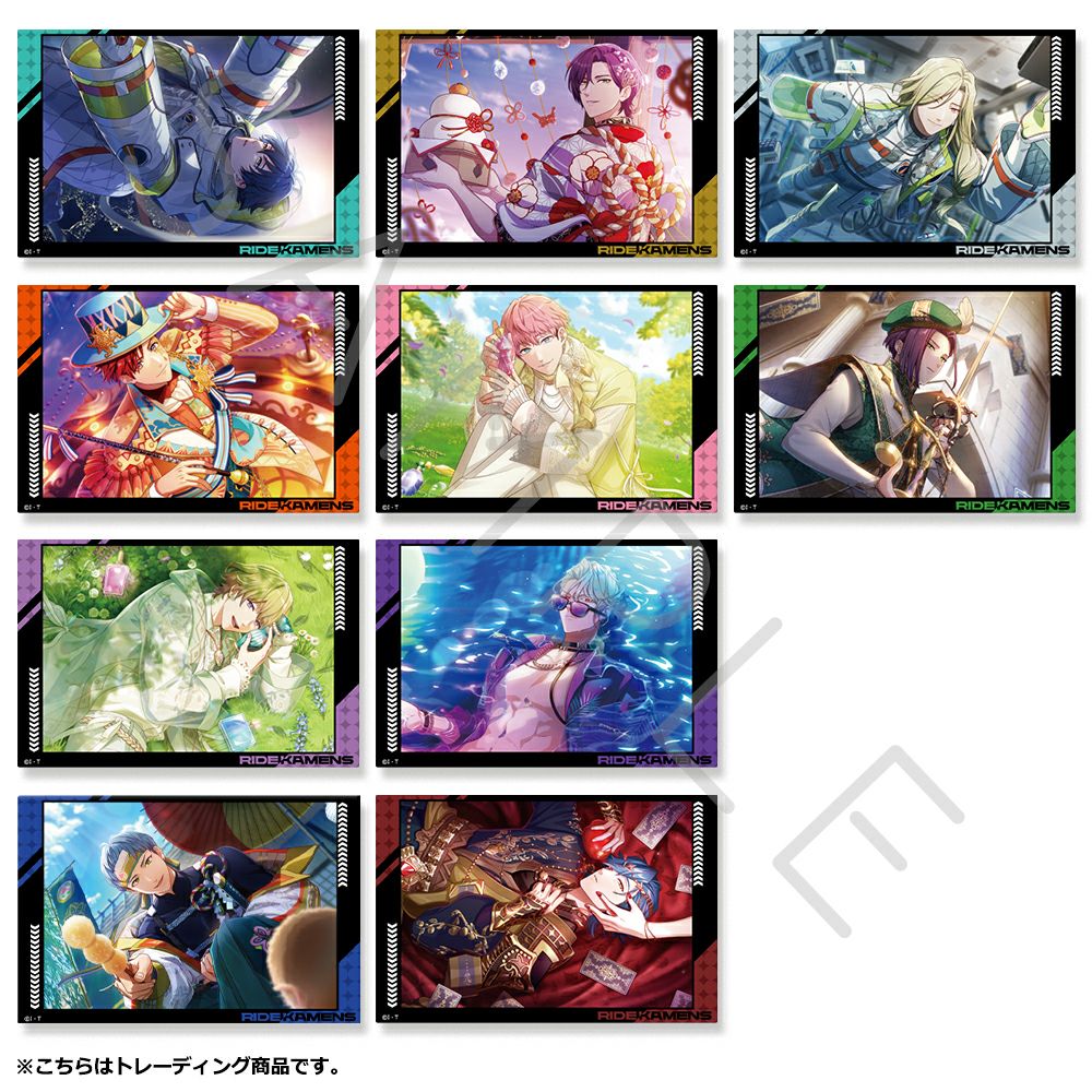 ライドカメンズ』 クリアカードステッカー（全10種トレーディング) BOX
