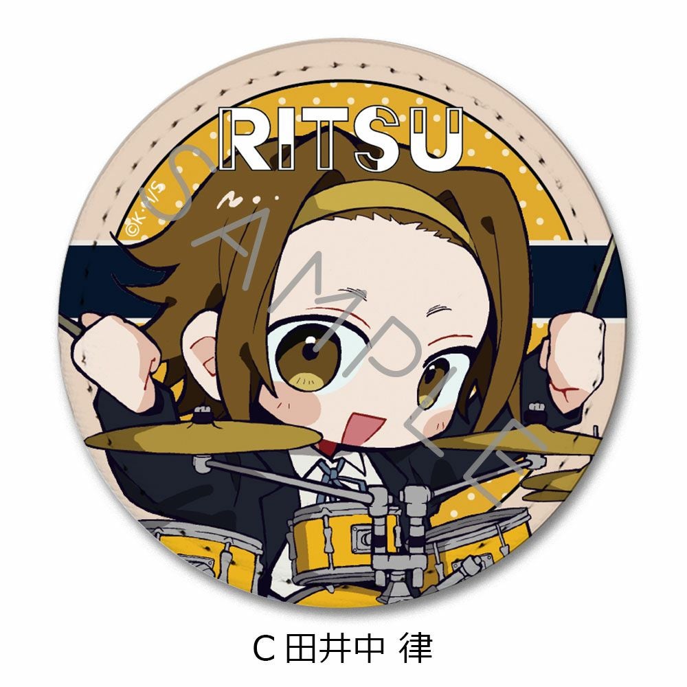 けいおん！』レザーバッジ（丸形） C（田井中 律） | ビビット
