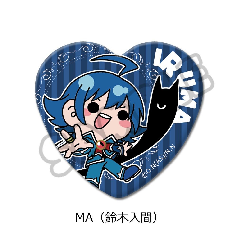 アニメ『魔入りました！入間くん』ハート型缶バッジ MA（鈴木入間