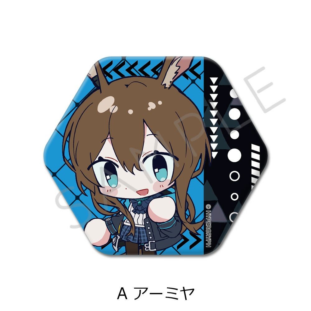 アークナイツ　奈雪的茶　アーミヤ　缶バッジ アークナイツ【焔燼曙明／RISE FROM EMBER】 六角形缶バッジ A