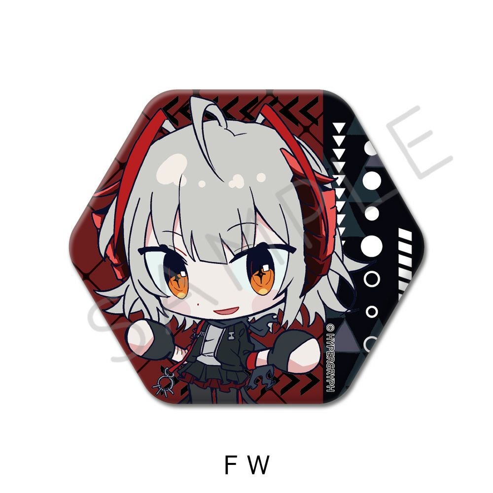 アークナイツ【焔燼曙明／RISE FROM EMBER】 六角形缶バッジ F(W