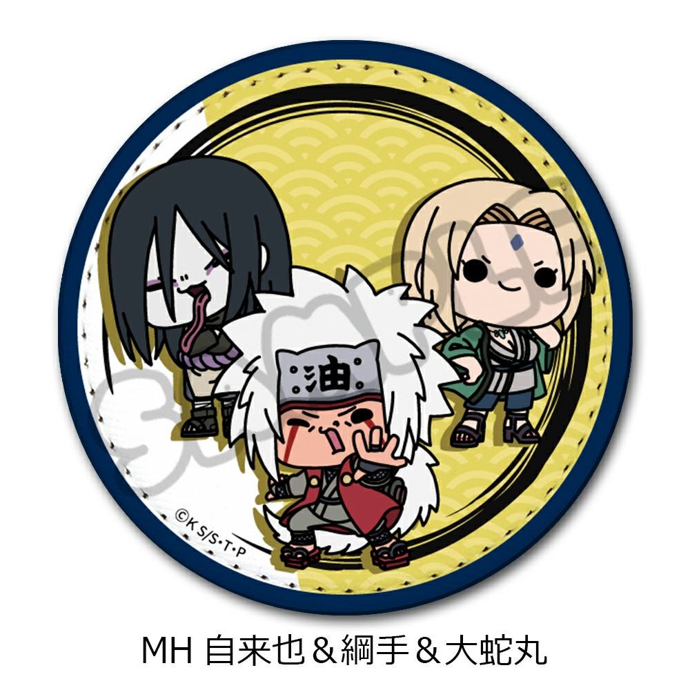 TVアニメ『NARUTO -ナルト- 』 レザーバッジ（丸形）MH（自来也＆綱手