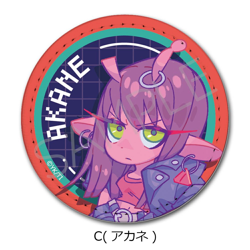 アニメ『銀河特急 ミルキー☆サブウェイ』 レザーバッジ C(アカネ