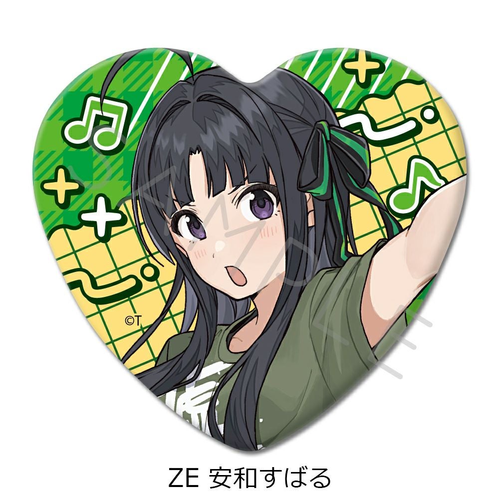 安和すばる　缶バッジ　5個 TVアニメ『ガールズバンドクライ』第5弾 ハート型缶バッジ ZE (安和