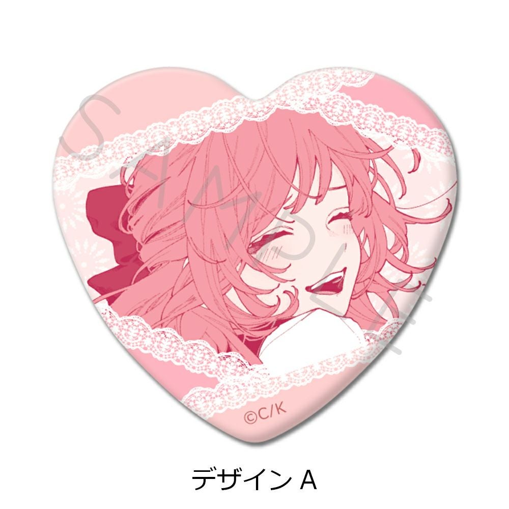 ハート型缶バッジ | ビビット