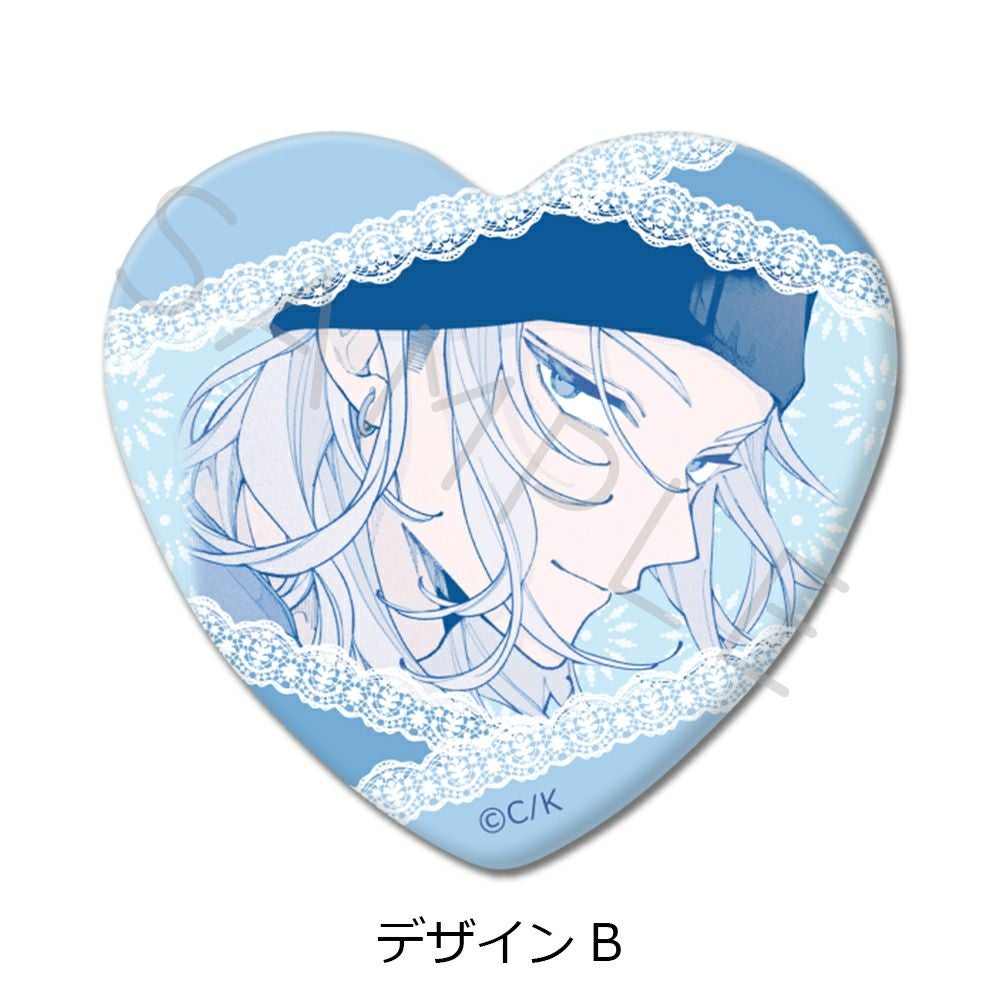 恋せよまやかし天使ども』ハート型缶バッジ デザインB | ビビット