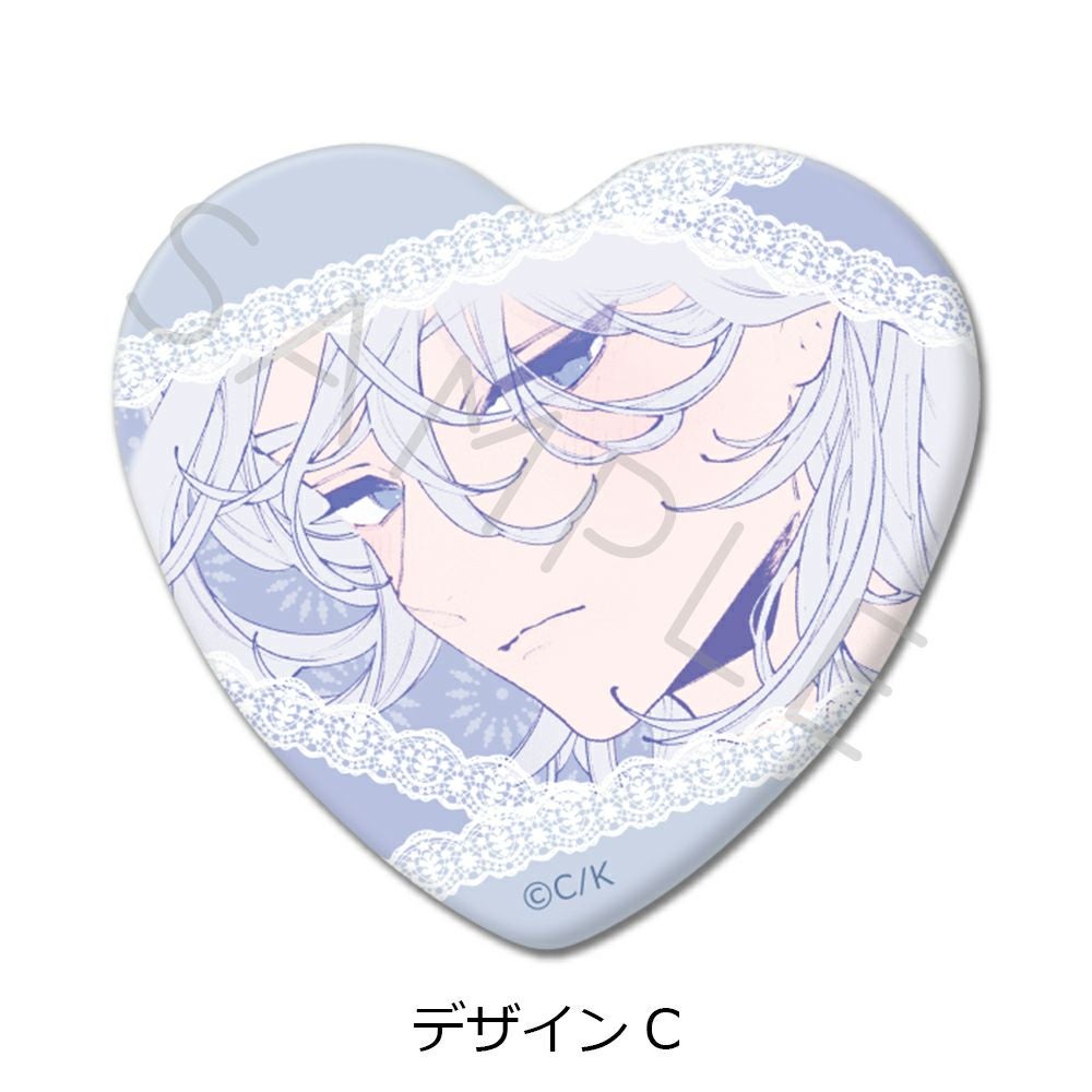 恋せよまやかし天使ども』ハート型缶バッジ デザインC | ビビット