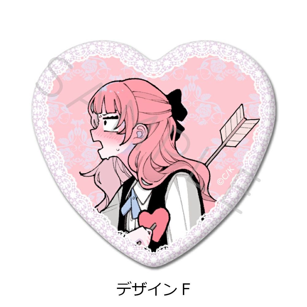 ハート型缶バッジ | ビビット