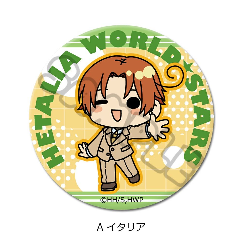 アニメ「ヘタリア World☆Stars」 丸形缶バッジ(57mm) A(イタリア