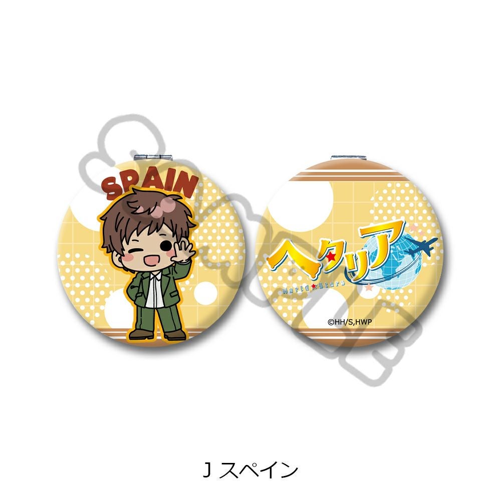 【未開封】ヘタリア 缶ミラー まとめ売り アニメ「ヘタリア World☆Stars」 コンパクトミラー J(スペイン