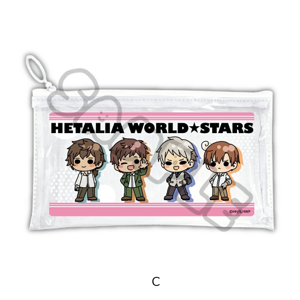アニメ「ヘタリア World☆Stars」 フラットクリアポーチ C | ビビット