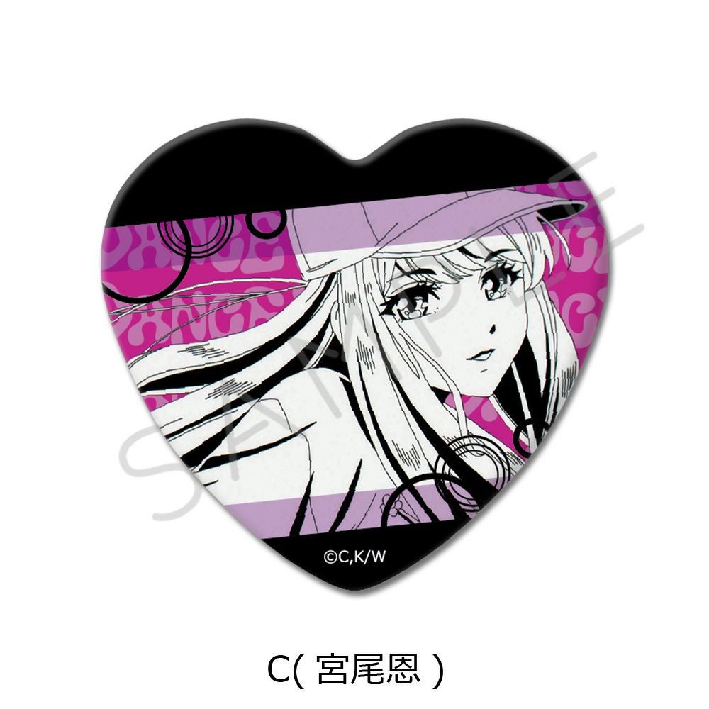 ワンダンス　宮尾恩　おんちゃん　DMMスクラッチ　キラ缶バッジ　D-23 TVアニメ『ワンダンス』 ハート型缶バッジ C(宮尾恩) | ビビット