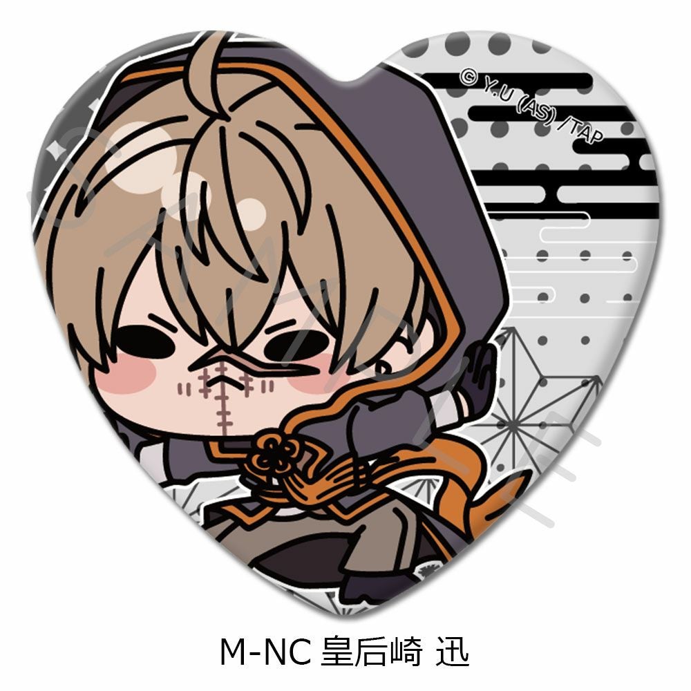 TVアニメ「桃源暗鬼」第2弾 ハート型缶バッジ M-NC (皇后崎 迅) | ビビット