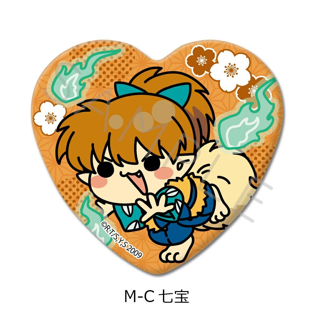 犬夜叉』 ハート型缶バッジ M-C(七宝) | ビビット