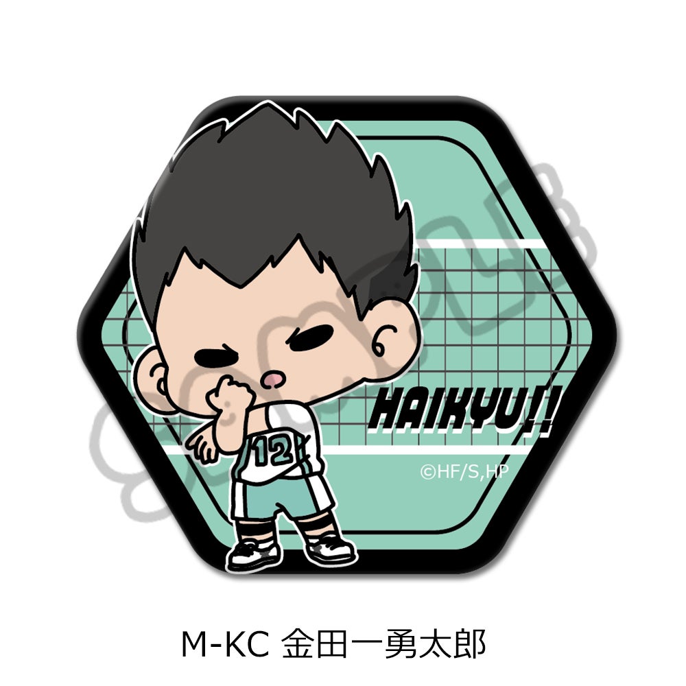 ハイキュー!!」第10弾 六角形缶バッジ(mochocho) M-KC(金田一勇太郎
