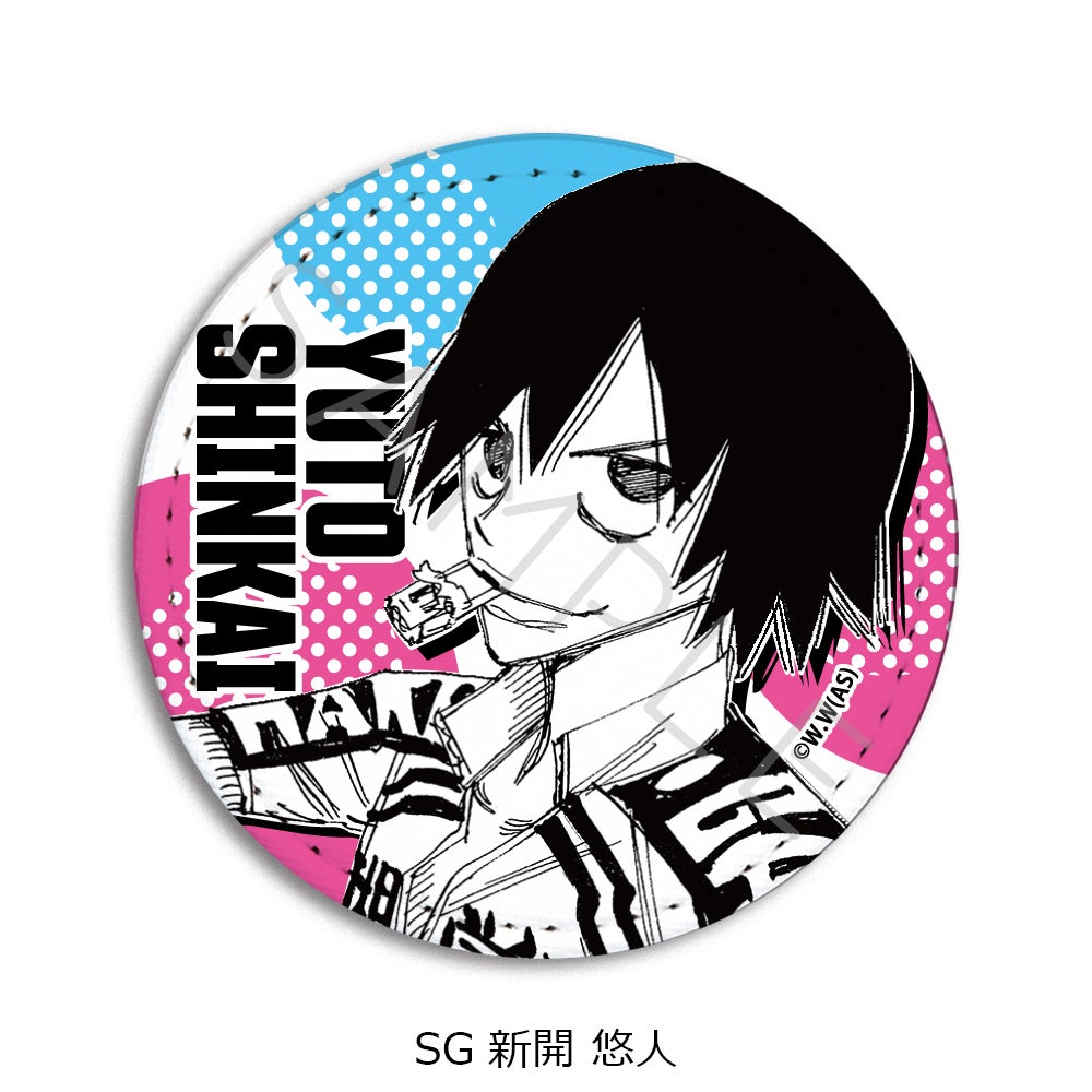 弱虫ペダル』第2弾 レザーバッジ（丸形) SG (新開 悠人)【予約