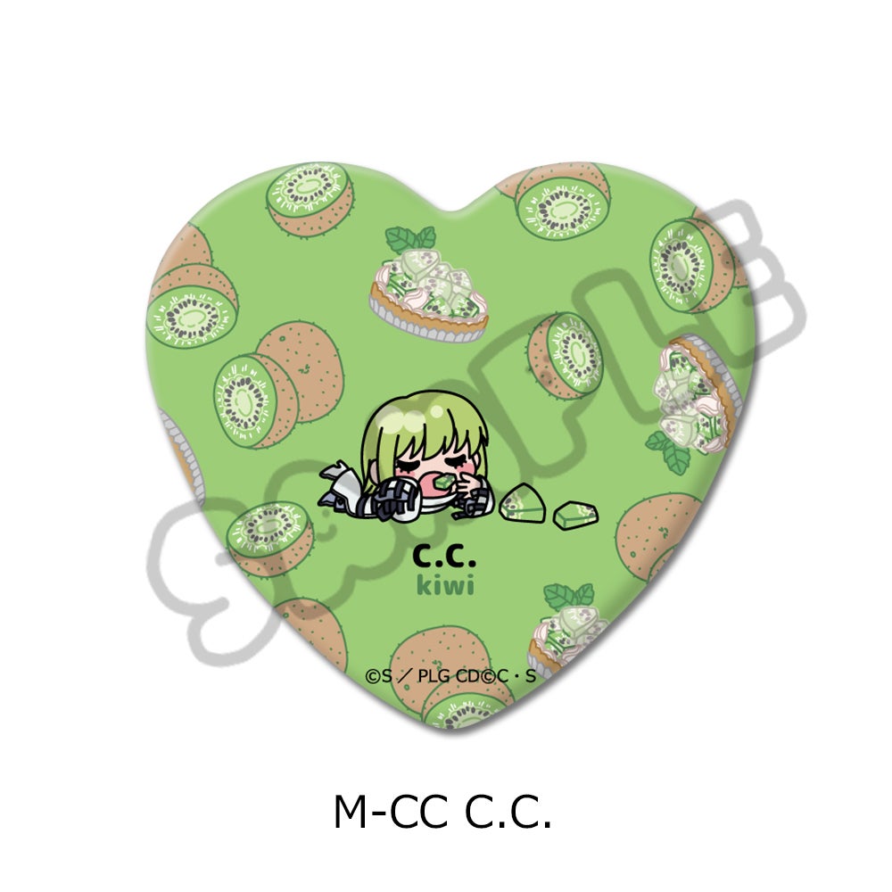 コードギアス 反逆のルルーシュ』第5弾 ハート型缶バッジ M-CC (C.C.