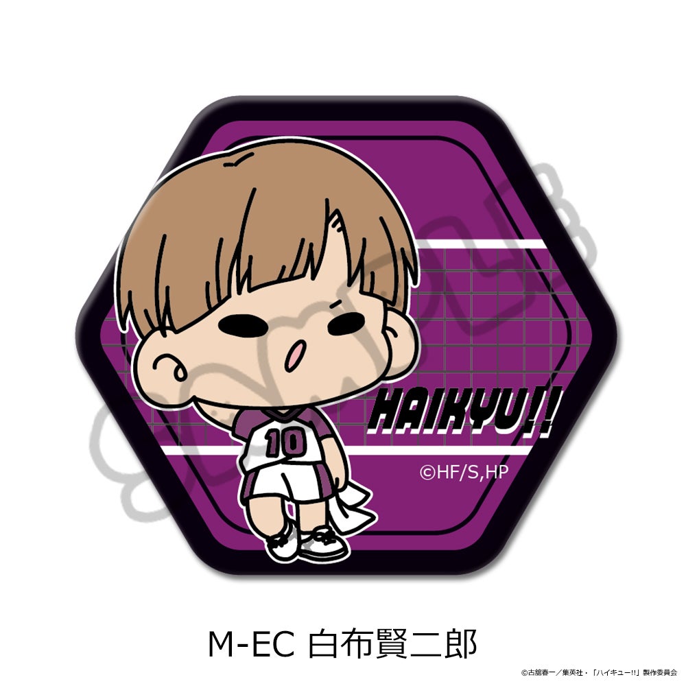 ハイキュー!!」第11弾 六角形缶バッジ(mochocho) M-EC(白布賢二郎