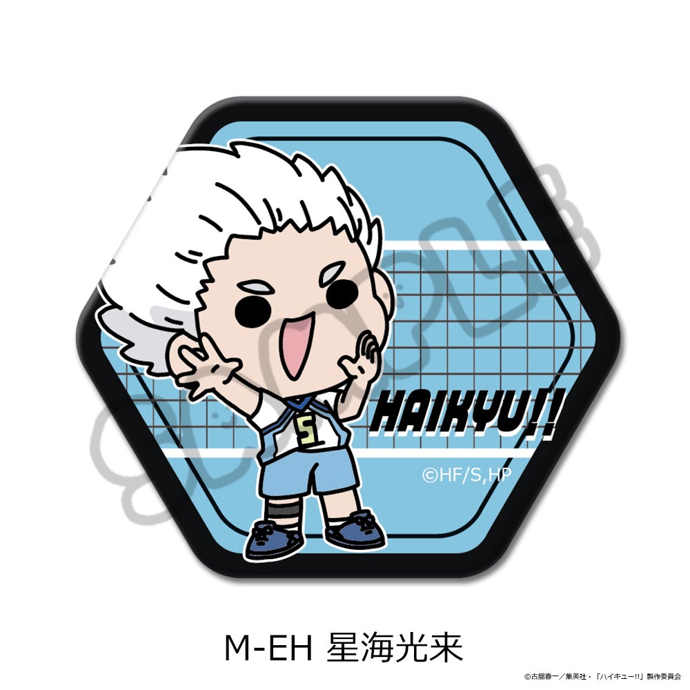 ハイキュー!!」第11弾 六角形缶バッジ(mochocho) M-EH(星海光来)【予約