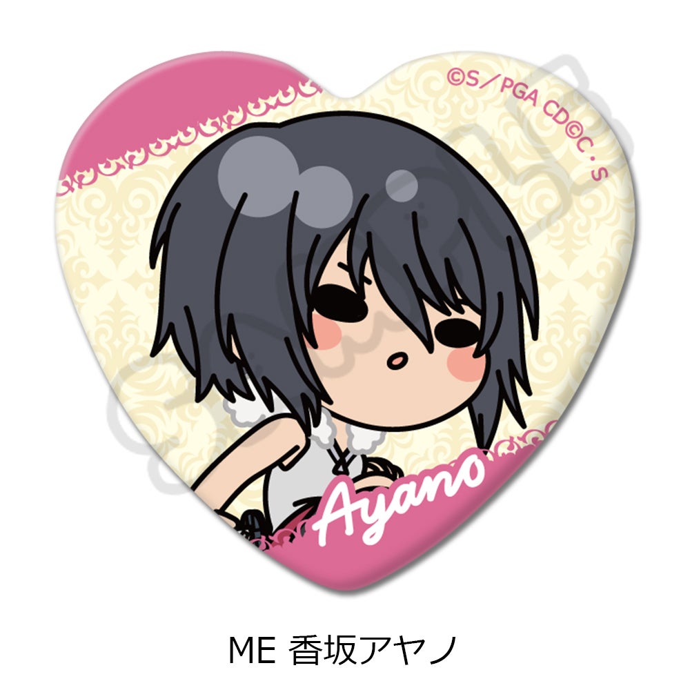 コードギアス 亡国のアキト』ハート型缶バッジ ME (香坂アヤノ)【予約