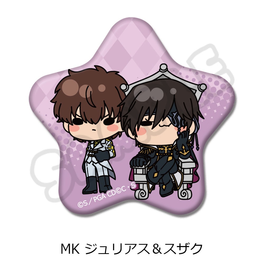 コードギアス 亡国のアキト』星形缶バッジ MK (ジュリアス＆スザク