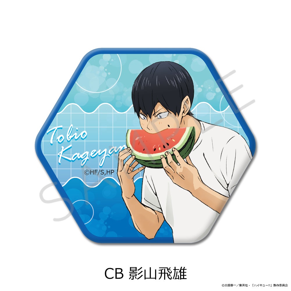 ハイキュー!!」第13弾 六角形缶バッジ CB(影山飛雄)【予約】 | ビビット