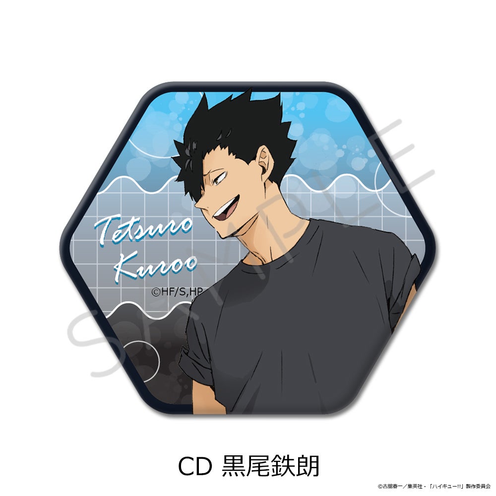 ハイキュー!!」第13弾 六角形缶バッジ CD(黒尾鉄朗)【予約】 | ビビット