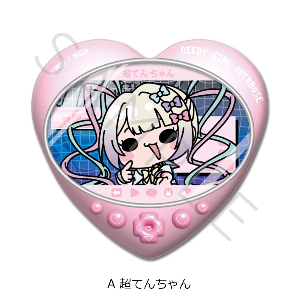 アニメ「NEEDY GIRL OVERDOSE」 ハート型缶バッジ A(超てんちゃん