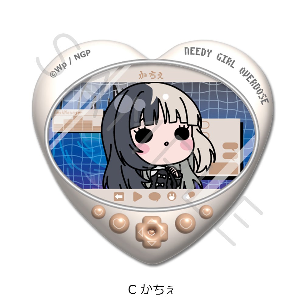 アニメ「NEEDY GIRL OVERDOSE」 ハート型缶バッジ C(かちぇ)【予約