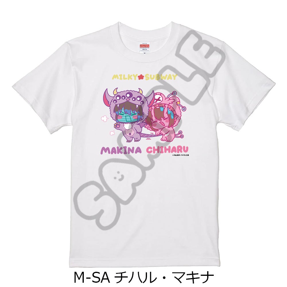 アニメ『銀河特急 ミルキー☆サブウェイ』 Tシャツ(mochocho第2弾) M